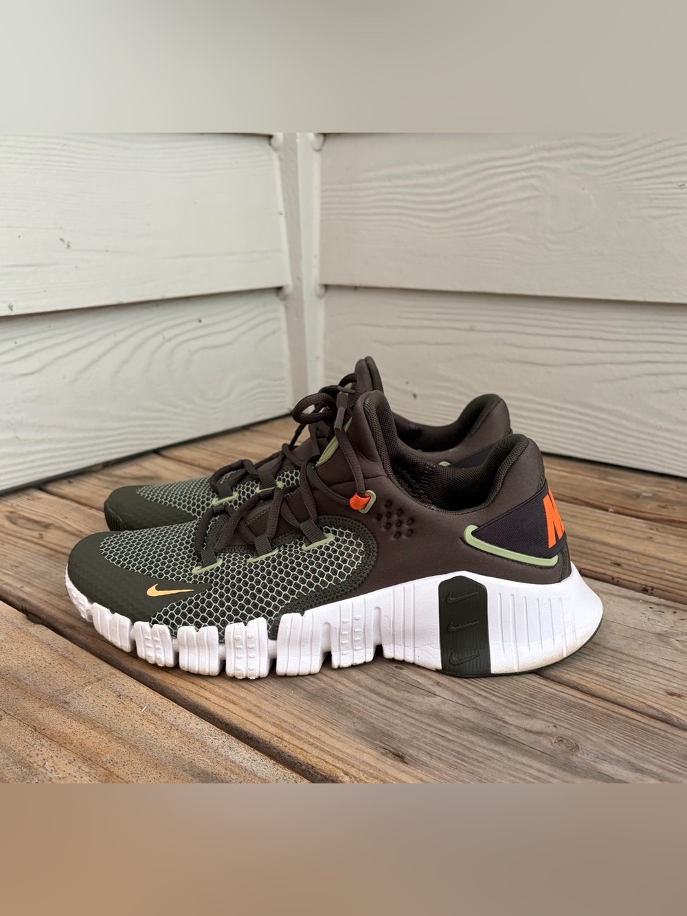 Nike Free Metcon 4 Training Shoes Men’s 10.5 Olive Green Gym Cross Training
